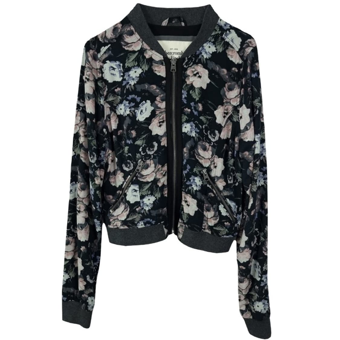 [아베크롬비] 플라워 패턴 크롭 블루종 자켓 M19274 상품이미지2