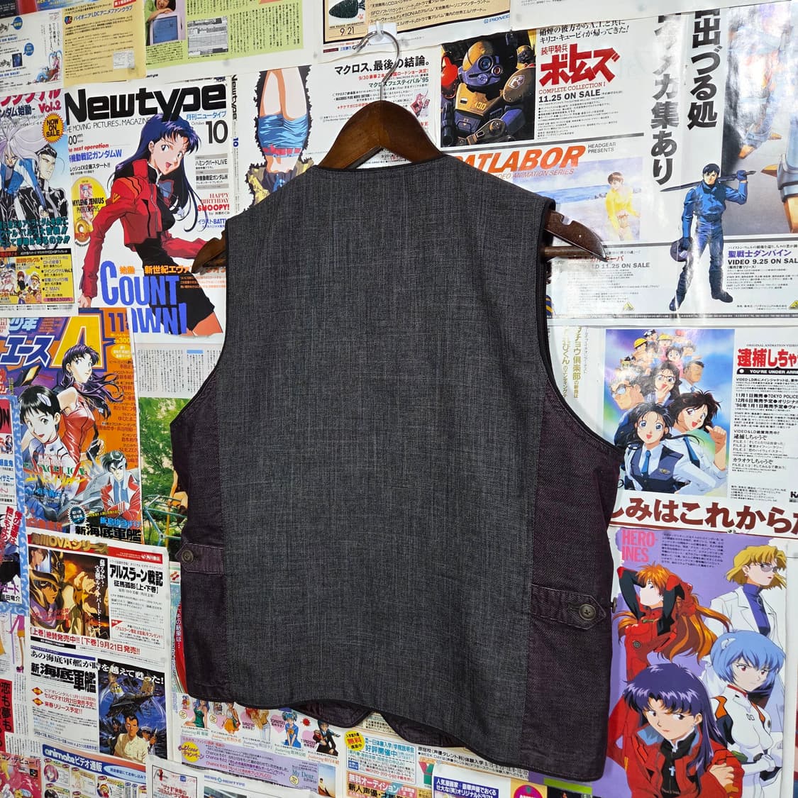 플레이보이 퍼플 벨벳 베스트 자켓 상품이미지4