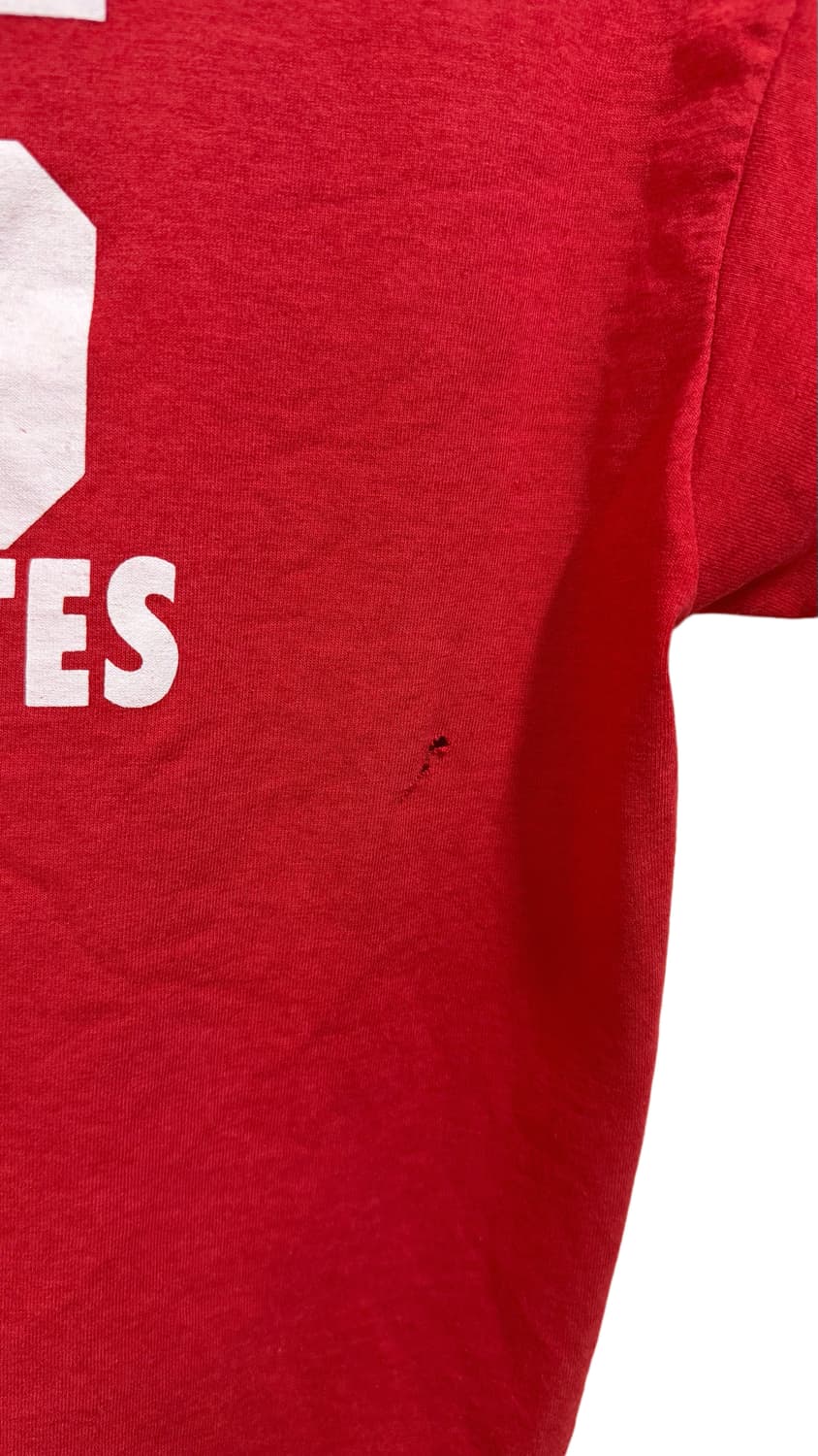 90s fruit of the loom usa 빈티지 레드 티셔츠 상품이미지4