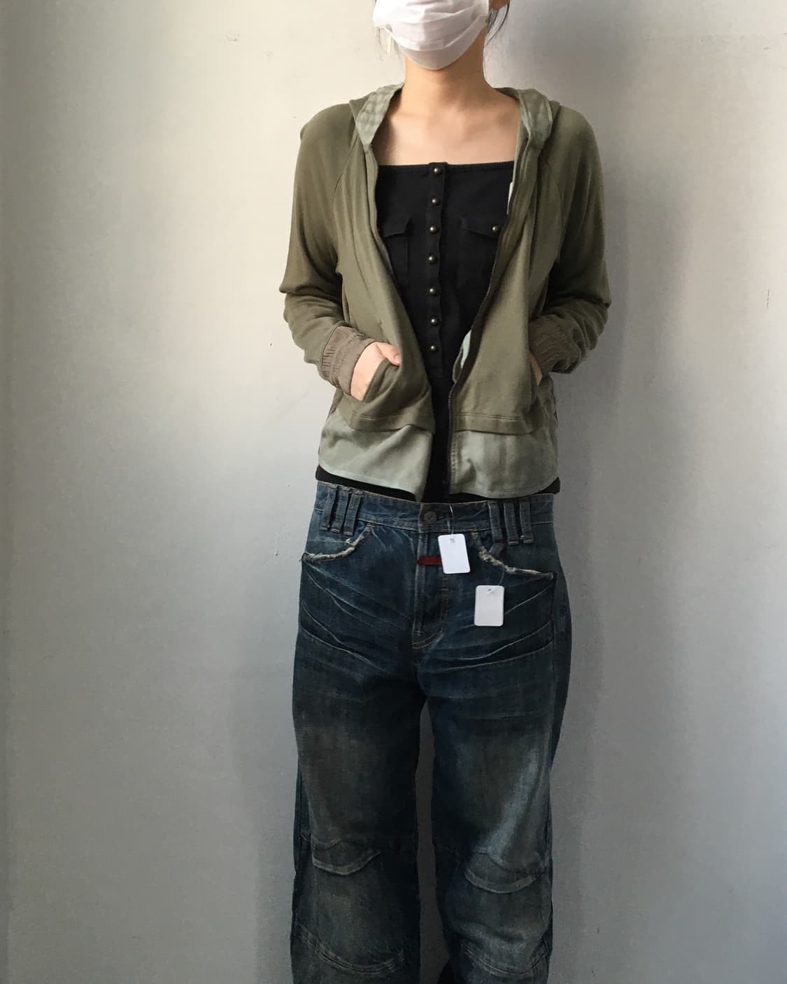 Line detail hood zip up 상품이미지7