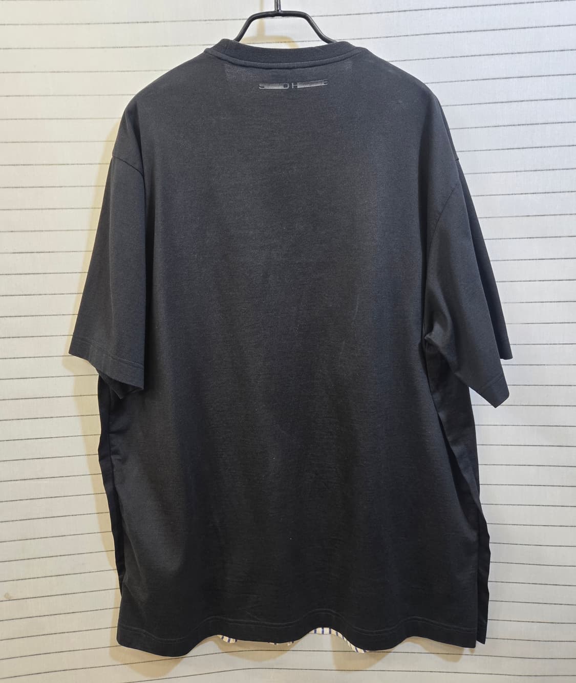 솔리드옴므 레이어드 반팔 티셔츠 블랙 상품이미지9