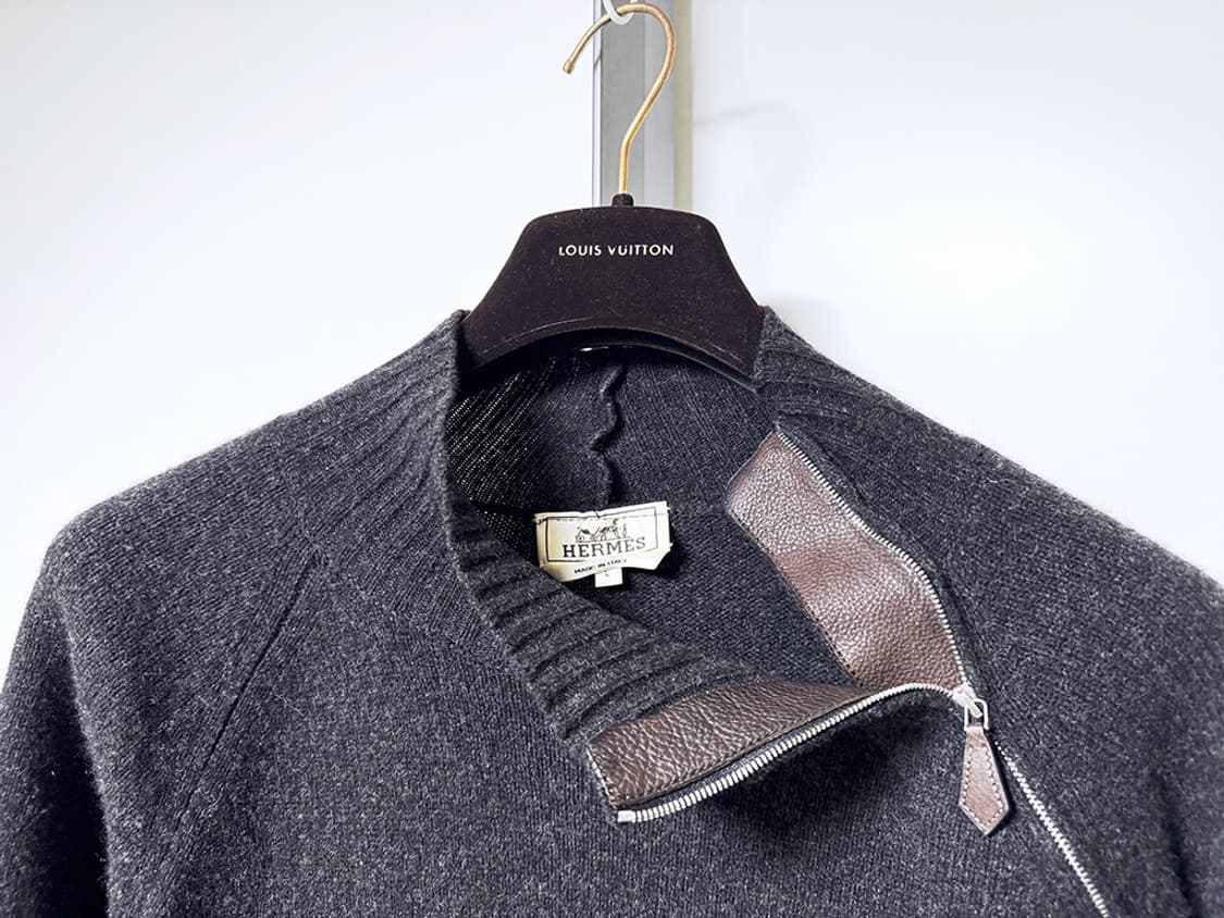 HERMES(에르메스) / 야크울 모크넥 집업 스웨터 상품이미지2