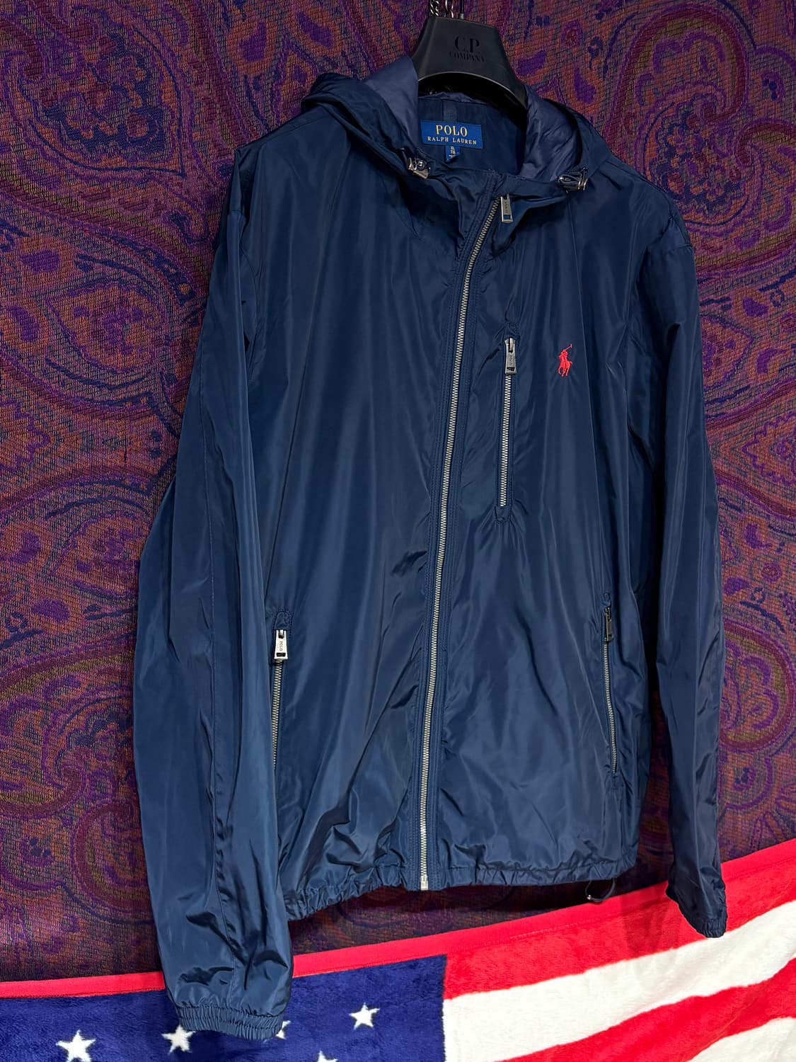 폴로 랄프로렌 네이비 바람막이 후드자켓 상품이미지3