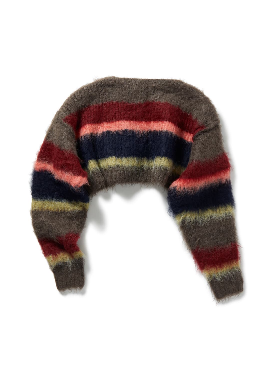 [F]퍼버즈 스트라이프 모헤어 니트/브라운 상품이미지5