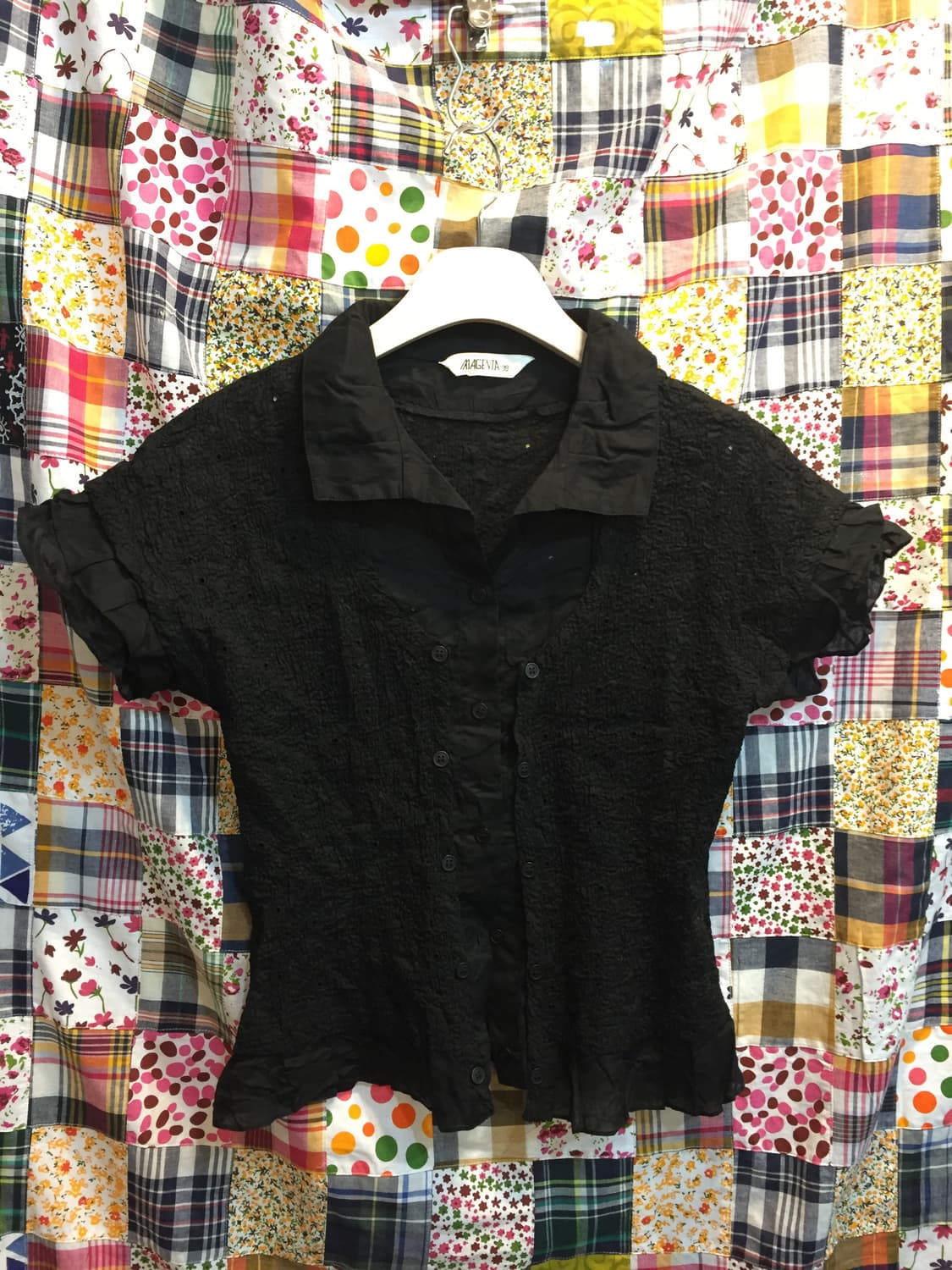 mezzo piano 메조피아노 블랙화이트 퍼카라 코트 코디 🎱 상품이미지8