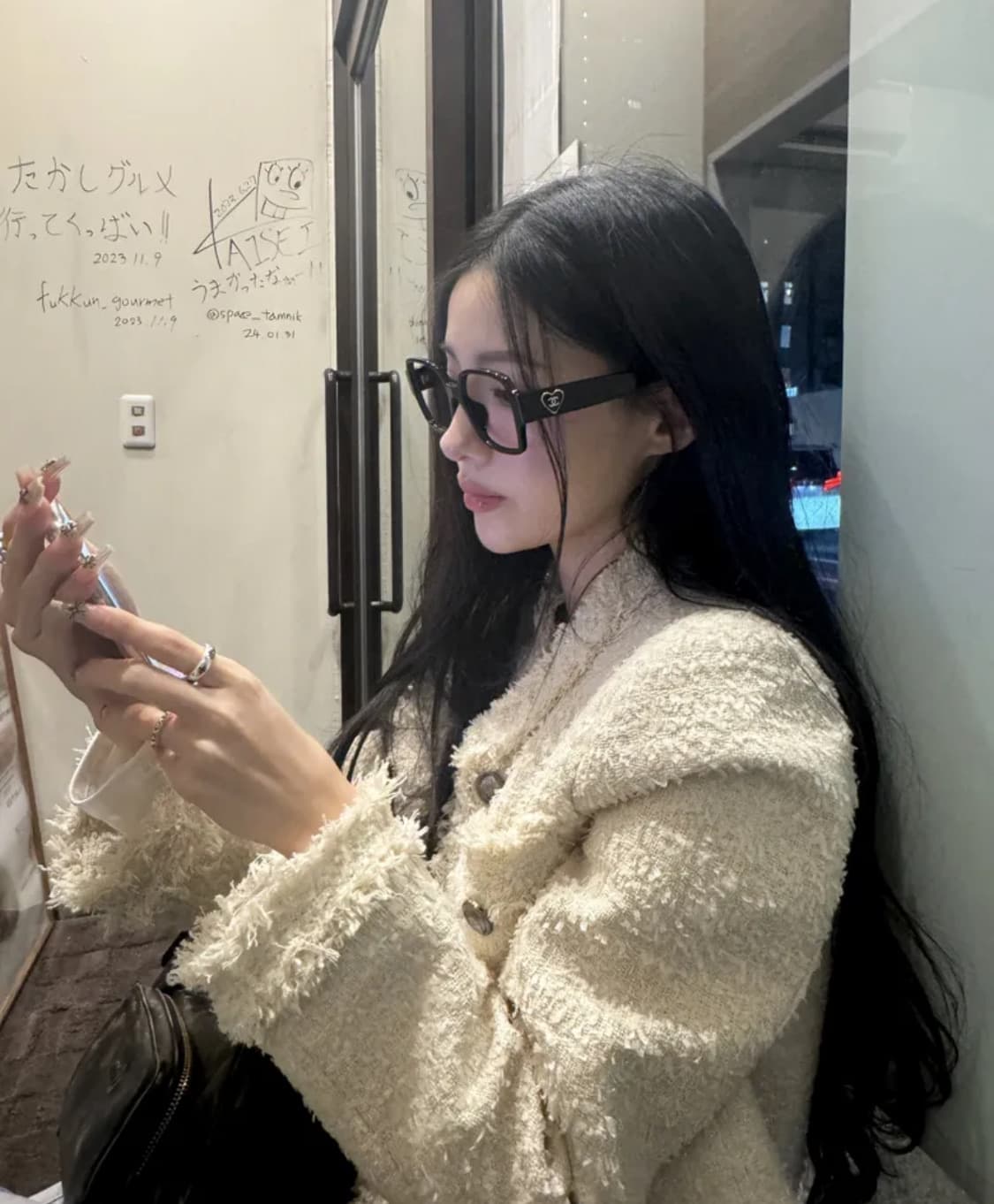 카키포인트 트위드 자켓 상품이미지6