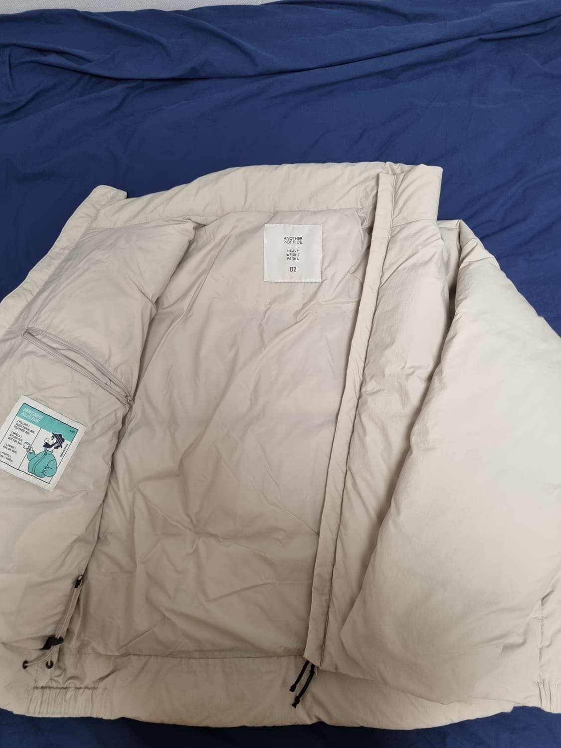 [어나더오피스] 스노우맨 다운 자켓(Almond Milk) 상품이미지2