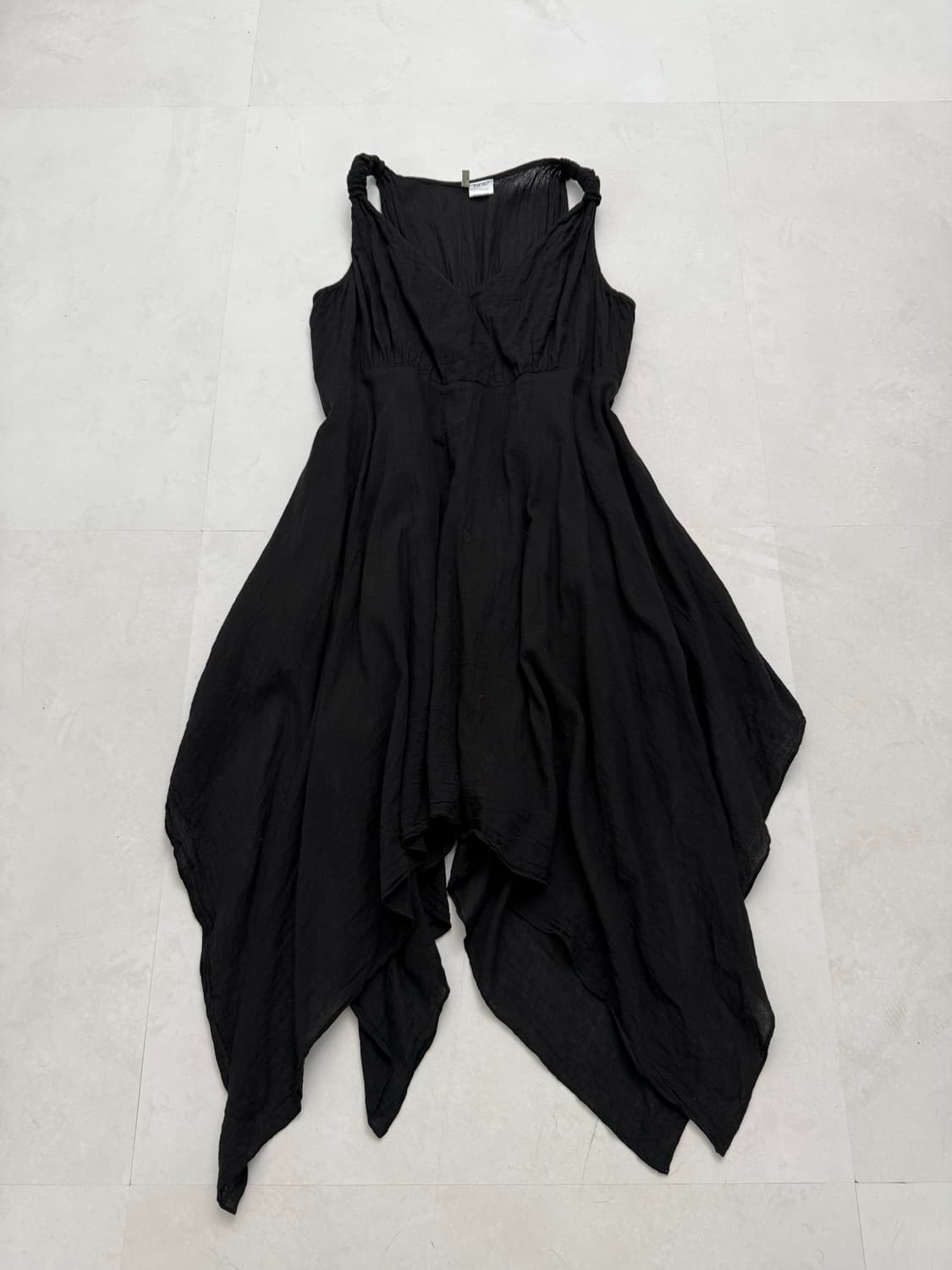 블랙 언발 미디 원피스  상품이미지4