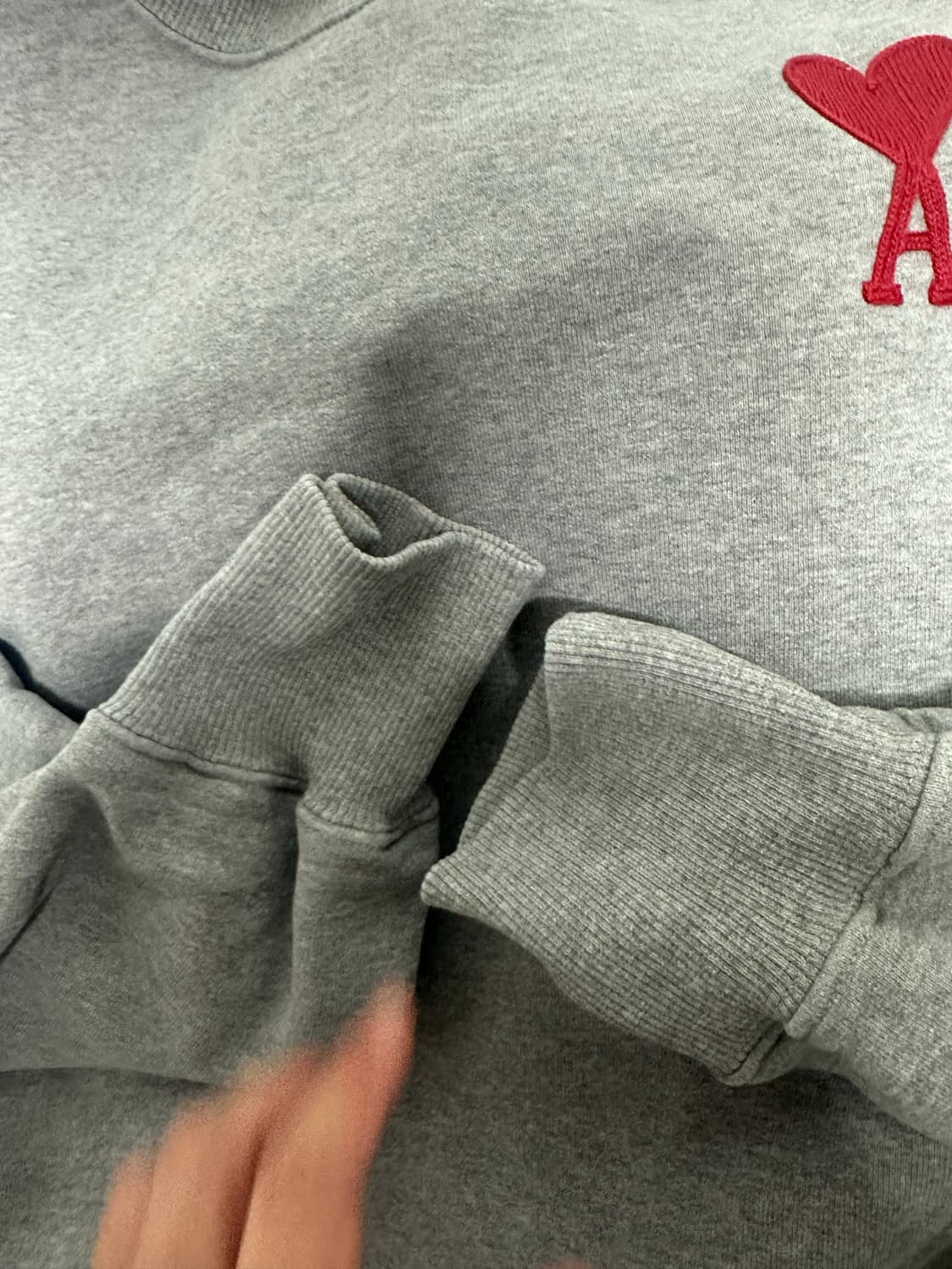 아미 맨투맨 그레이 XL 상품이미지3