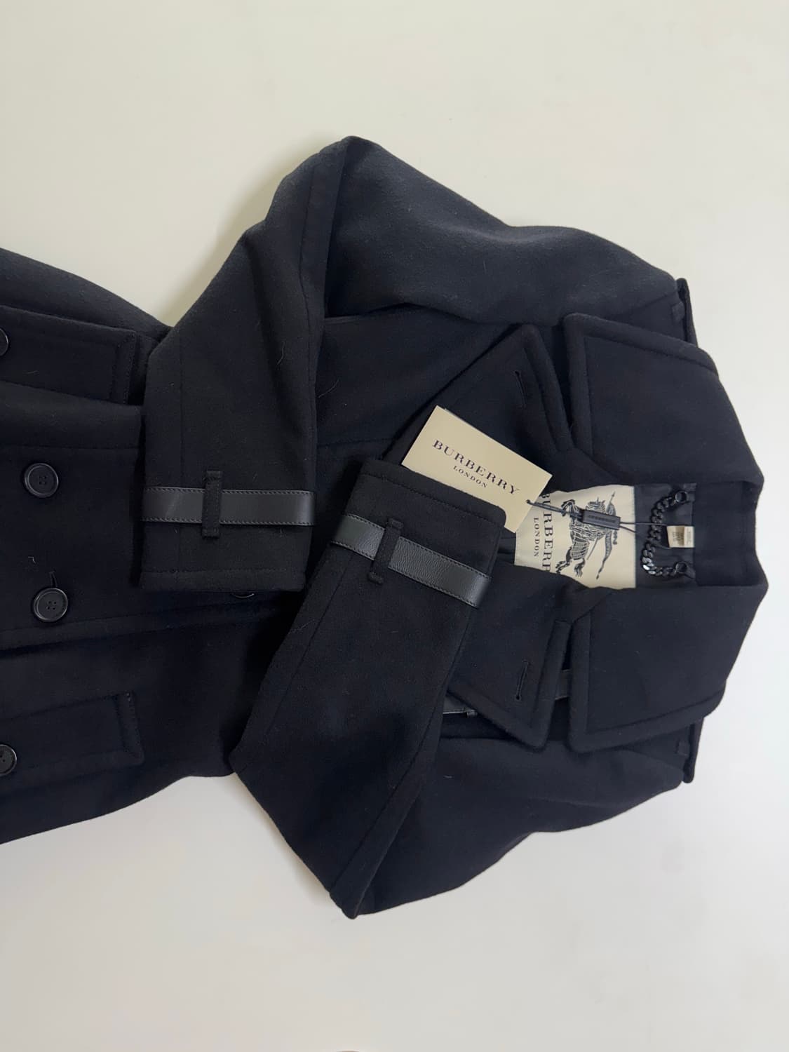 버버리 런던 울 캐시미어 더블 코트(새상품) 상품이미지3