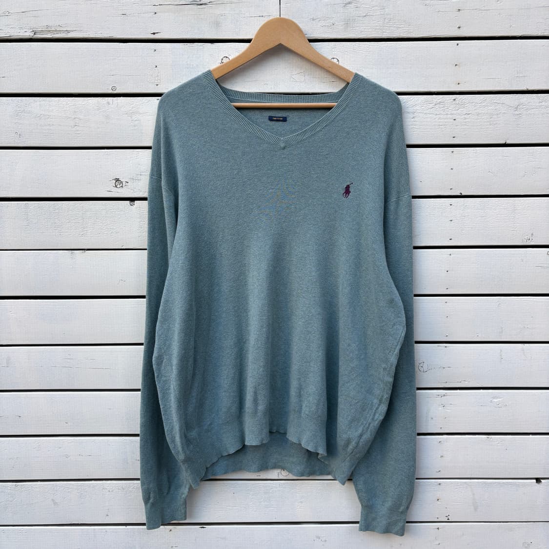 Polo 폴로 피마코튼 브이넥 니트 상품이미지1