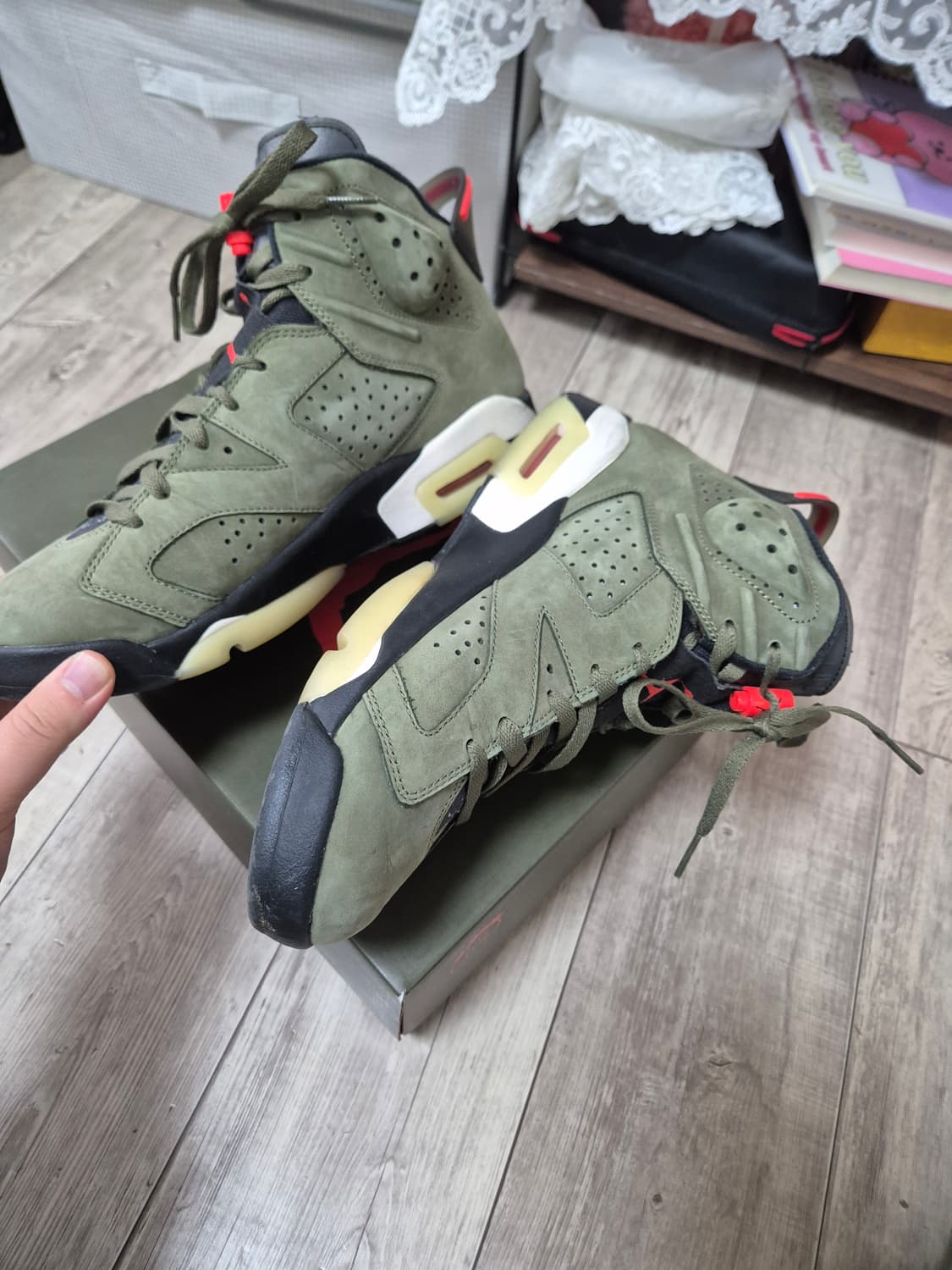 [280] 나이키 조던6 스캇 카키 올리브 스캇6  조던6 스캇 상품이미지3