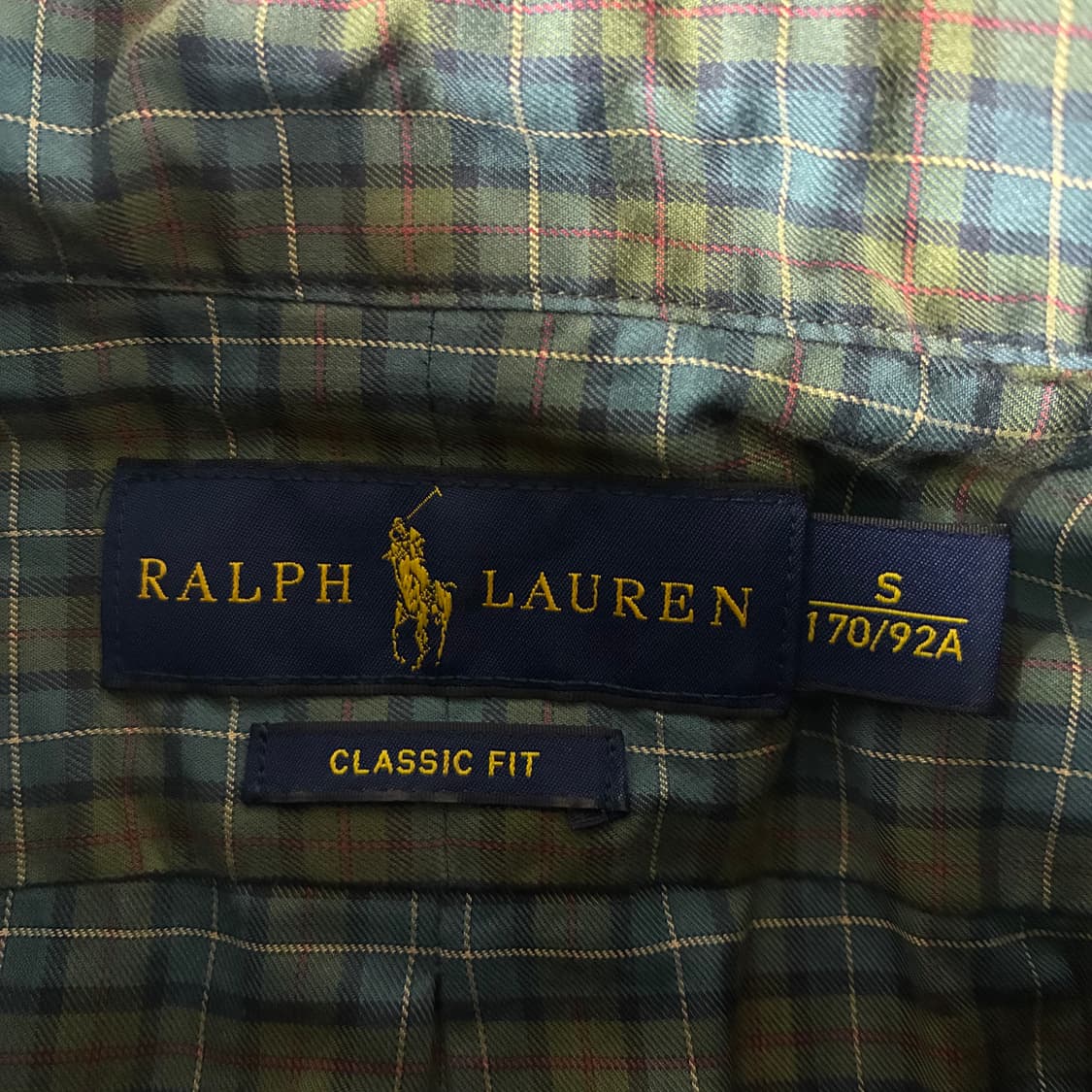 Polo 폴로 랄프로렌 그린 체크 코튼 셔츠 상품이미지4