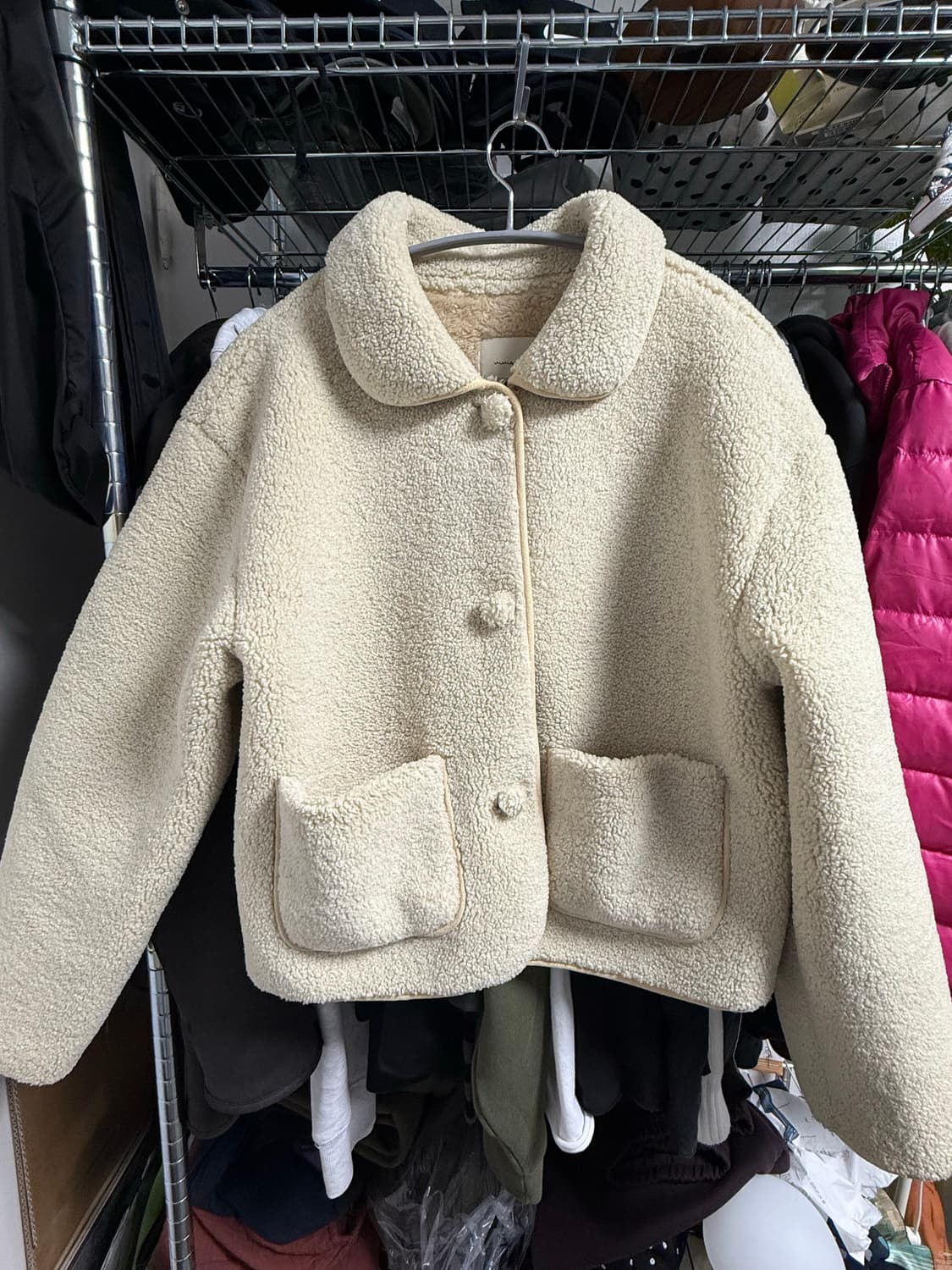 빈티지 모리걸 양털 뽀글이 자켓  상품이미지1