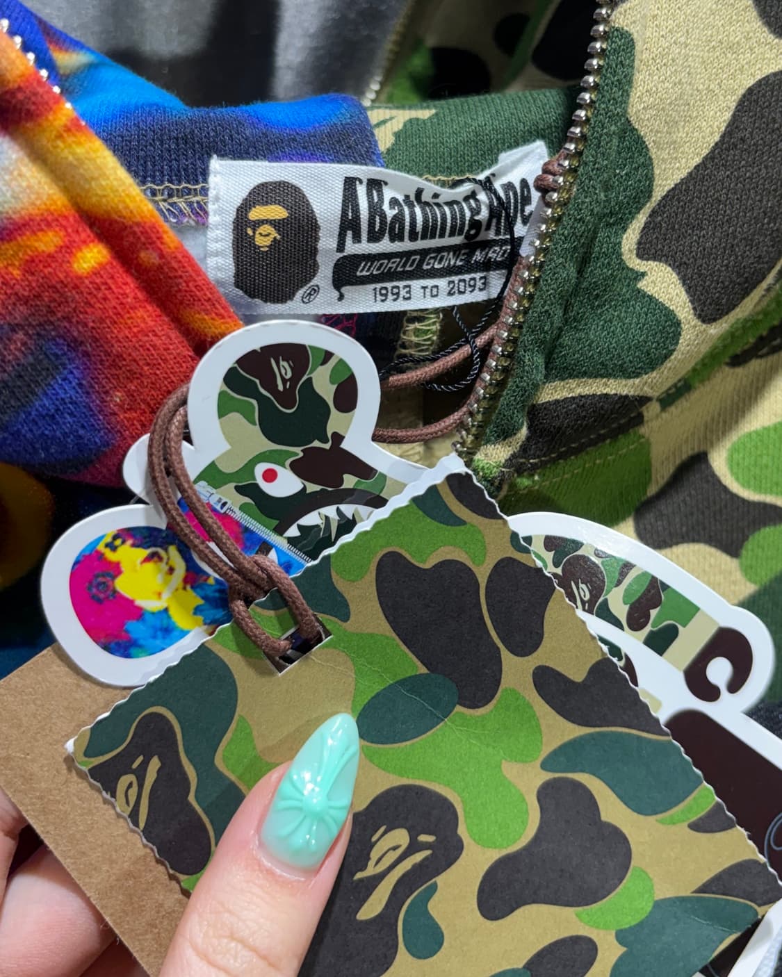 S BAPE x Mika Ninagawa 샤크 카모플라워 패턴 리미티드  상품이미지9