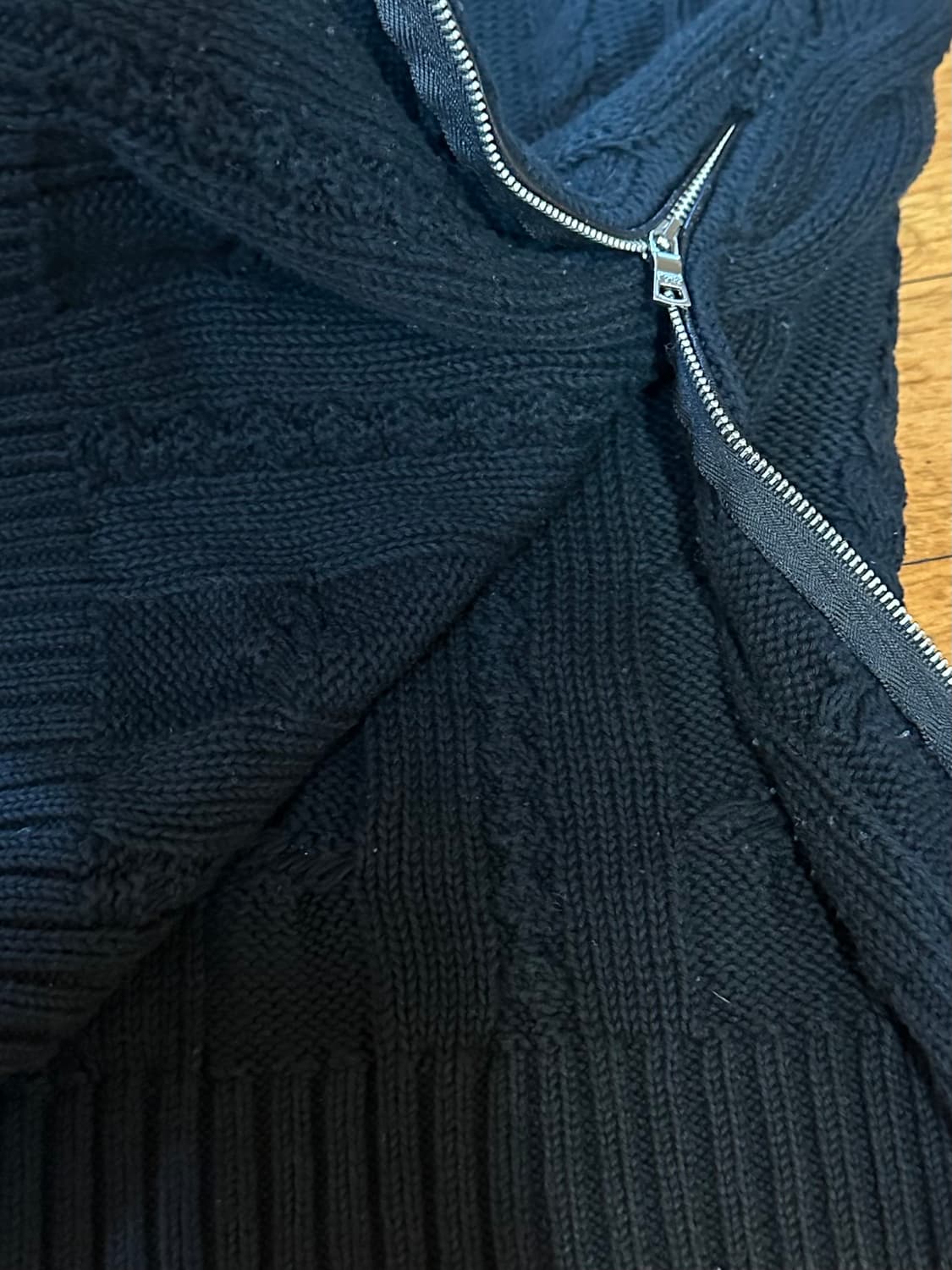 폴로 랄프로렌 케이블 니트 블랙 S사이즈 상품이미지5