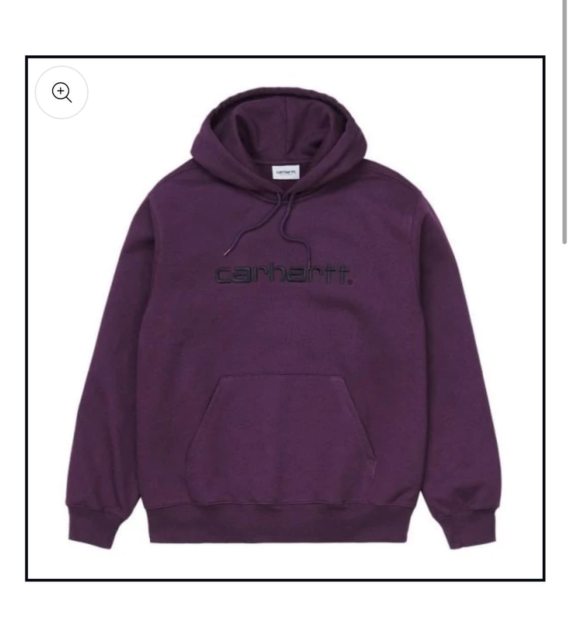 [L] 칼하트 WIP 후드 스웻 Boysenberry/black 상품이미지1