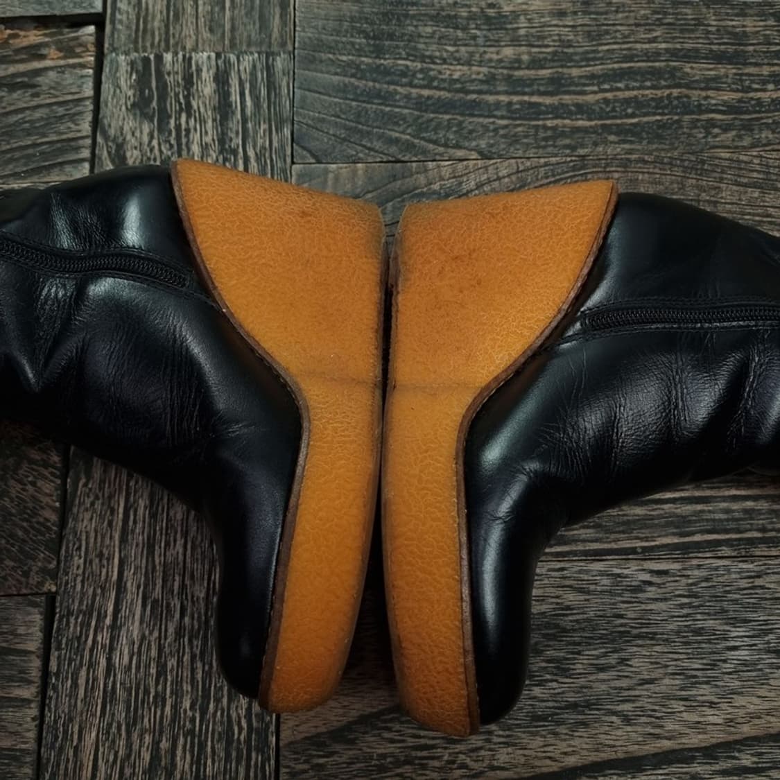 [언더커버 X 까스따네르] 웨지힐 레더 하이 부츠 P01203 상품이미지7