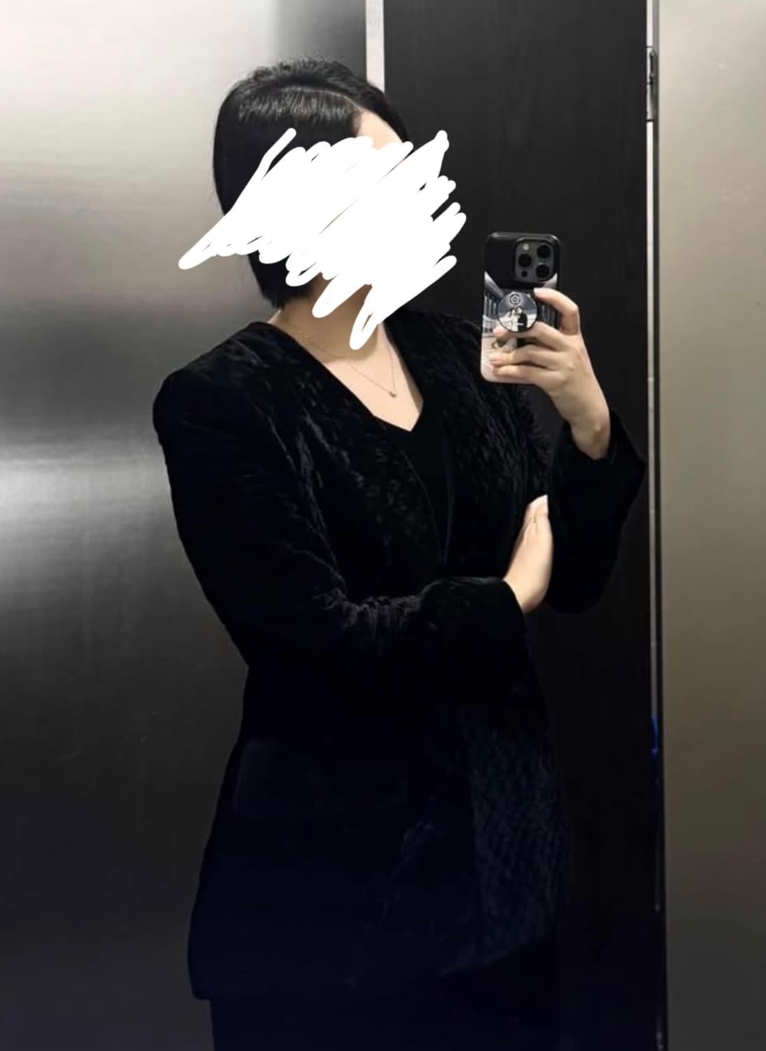 니나리치 벨벳 퀼팅 자켓 상품이미지7