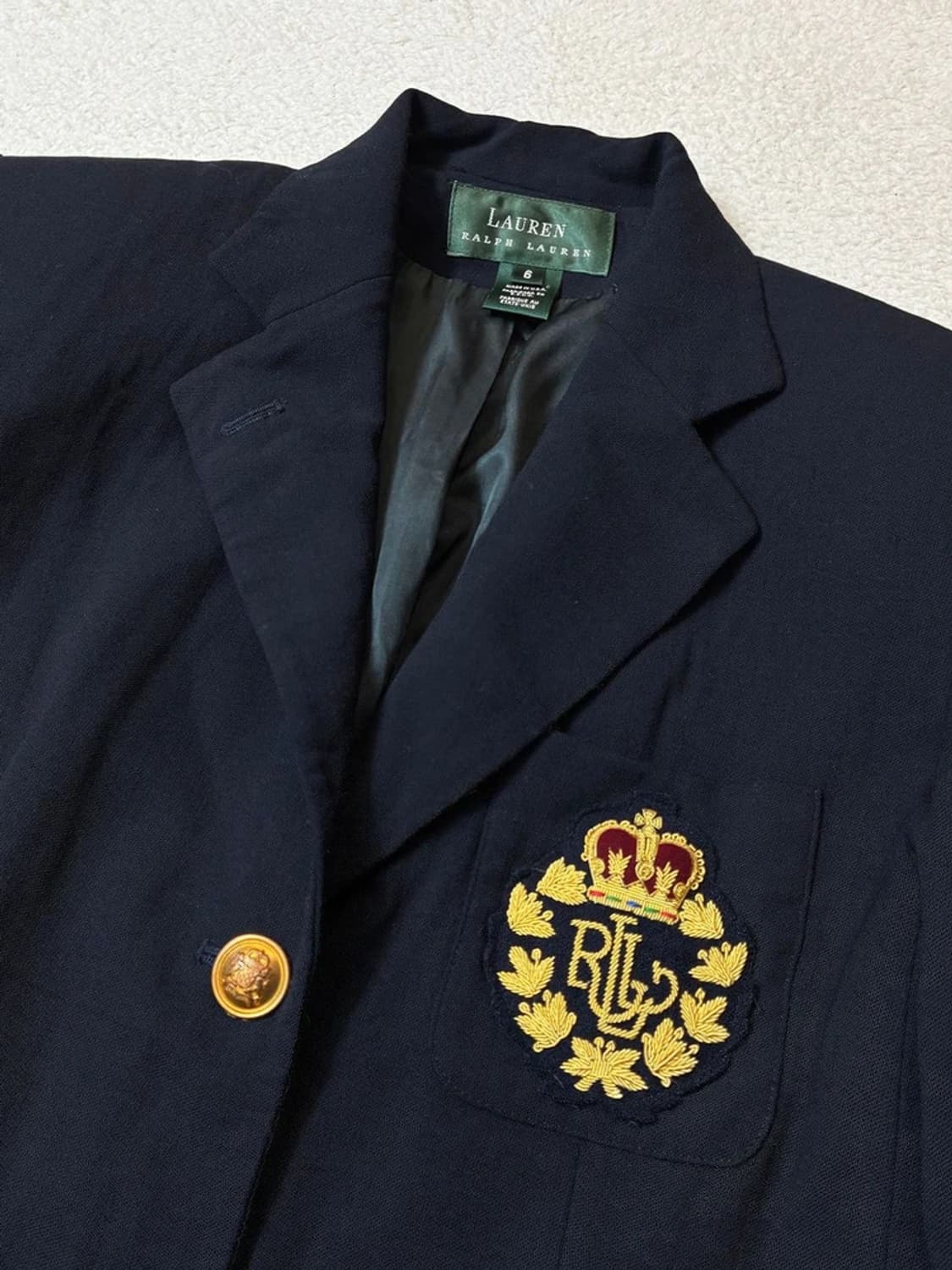 로렌 랄프로렌 00's 크레스트 금장 3B 블레이저 자켓 PN6911 상품이미지3