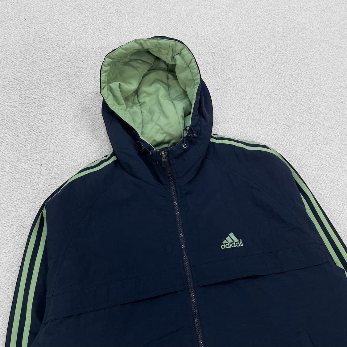 아디다스 올드스쿨 3s 후드 점퍼 네이비 상품이미지2