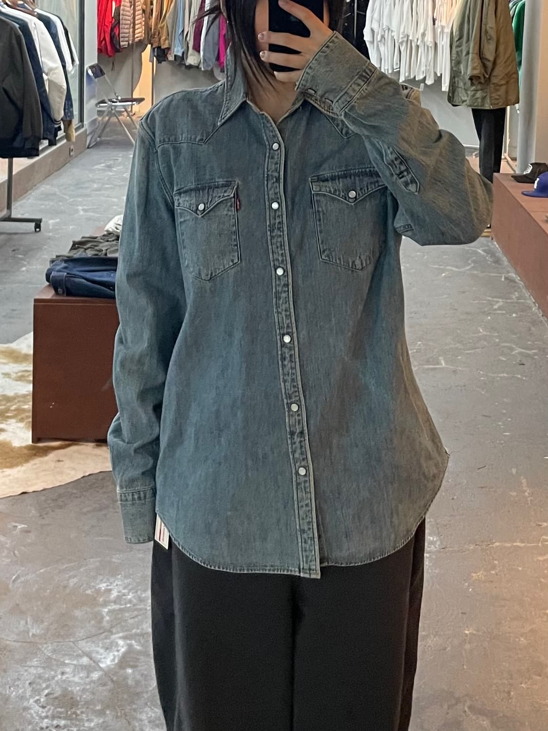 리바이스 웨스턴 데님 셔츠 H2133 상품이미지1