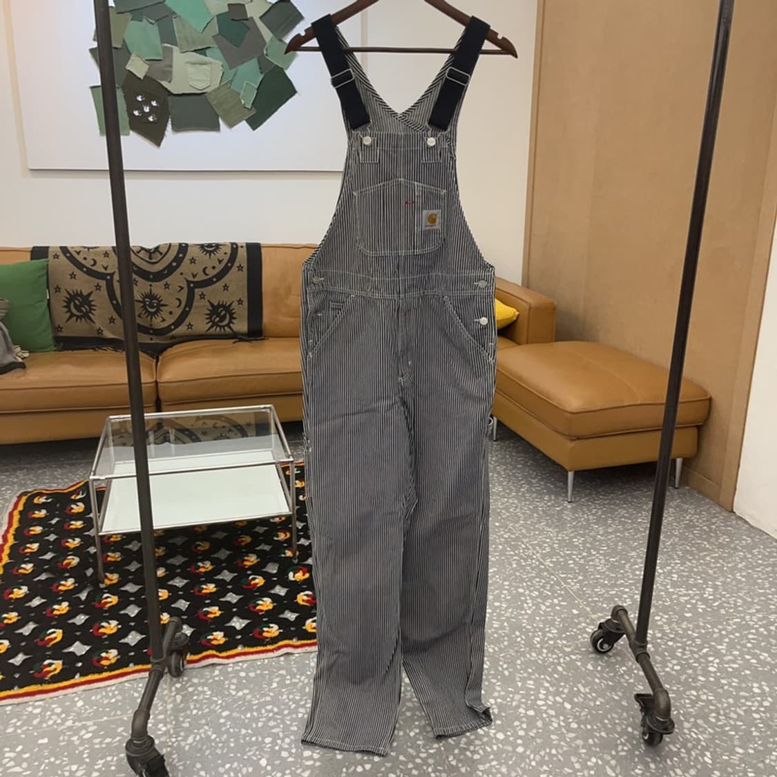 칼하트 윕 빈티지 레트로 스트라이프 멜빵 점프수트 C07550 상품이미지3