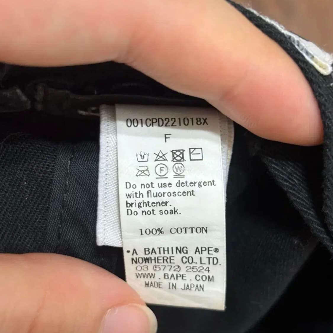 BAPE베이프 모자 볼캡 블랙 상품이미지10
