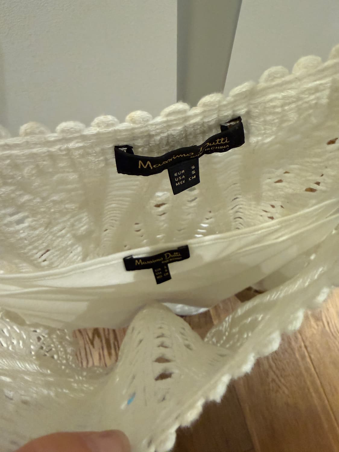 마시모두띠 화이크크로셰 니트탑 s 상품이미지5