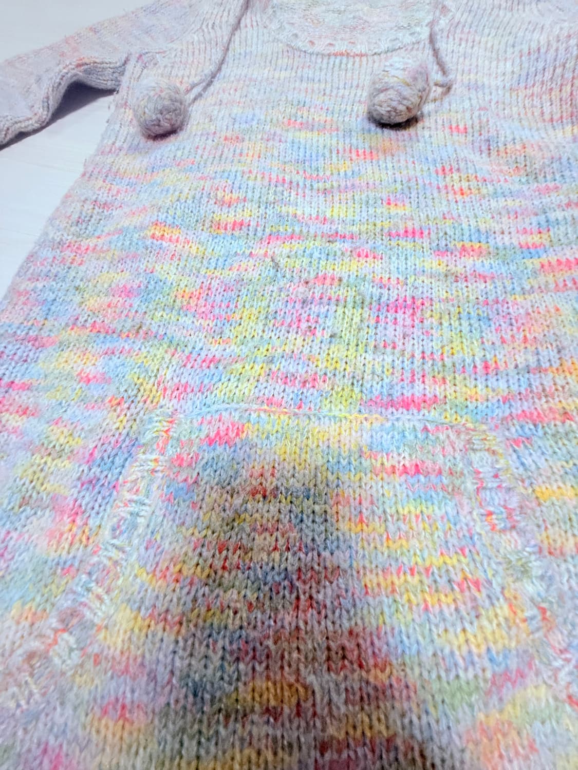 색감이 예쁜 니트후드티 상품이미지2