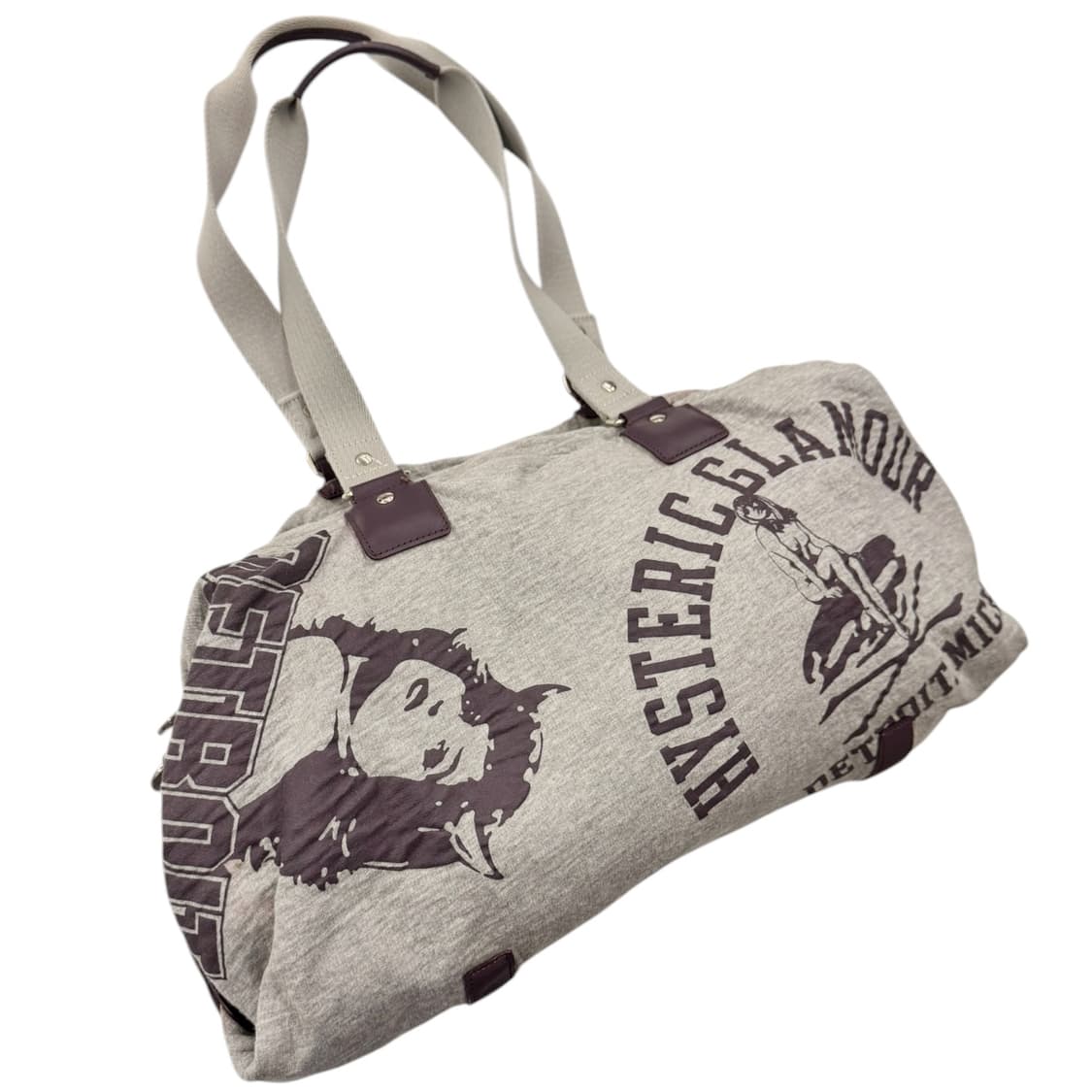 히스테릭글래머 프린티드 스웻 숄더백 그레이 상품이미지4