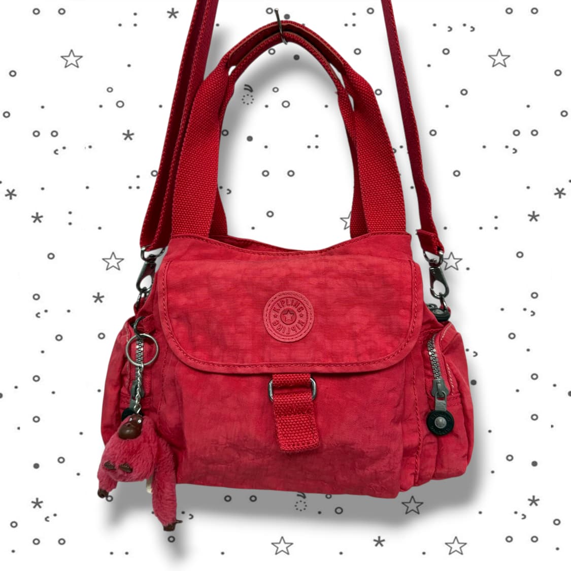 Kipling 키플링 레드 크로스백 상품이미지2