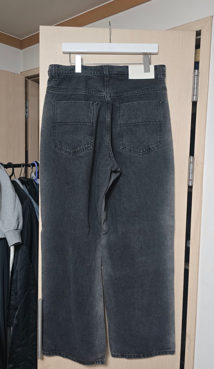 데케트 mid Rise Wide black side  jeans

 32 상품이미지2