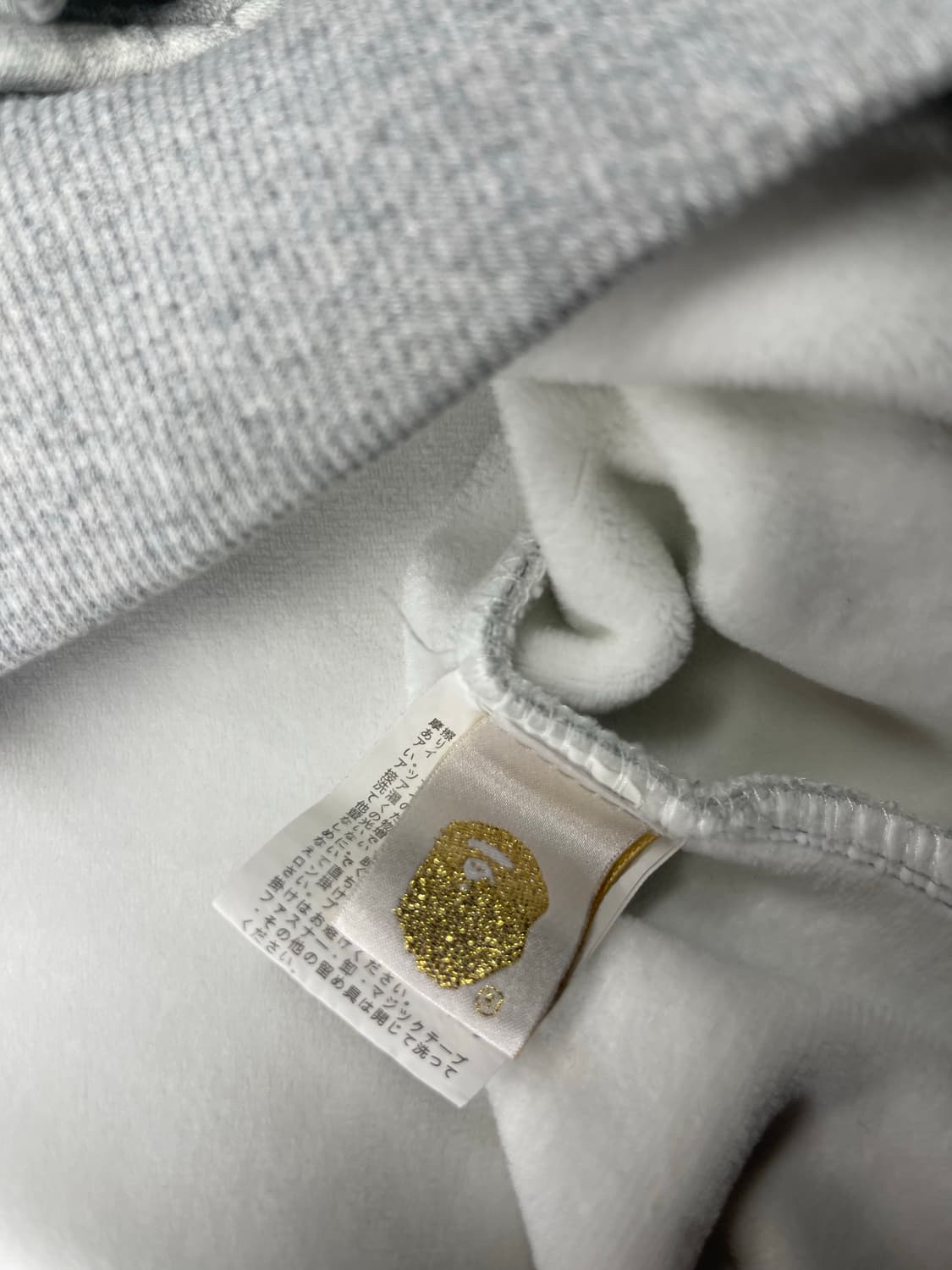 베이프 빅로고 후드티 그레이 XL 상품이미지6