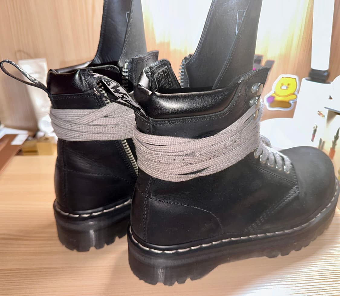 (270,uk8)릭오웬스 닥터마틴 쿼드 솔 스틸토 부츠 상품이미지5