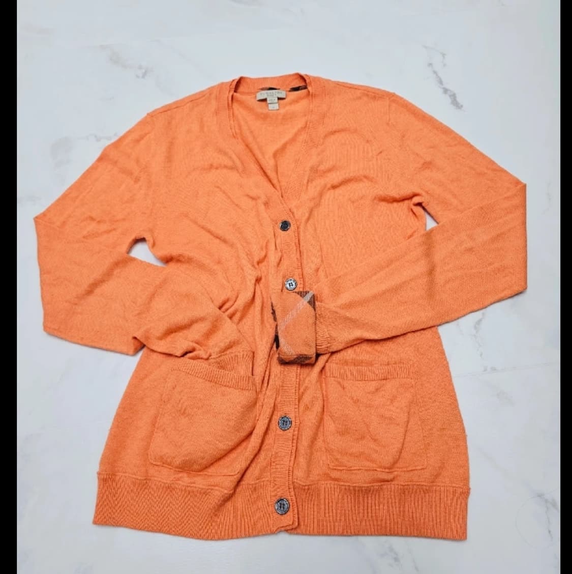 버버리 브릿 오렌지 가디건 ~77 상품이미지1