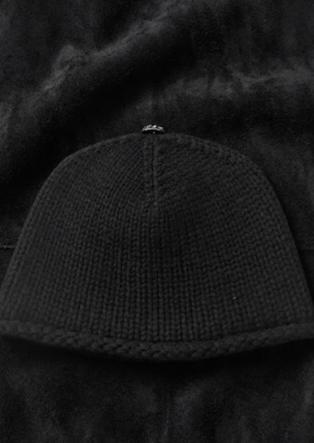 크롬하츠  레더패치 블랙 캐시미어 비니 상품이미지2