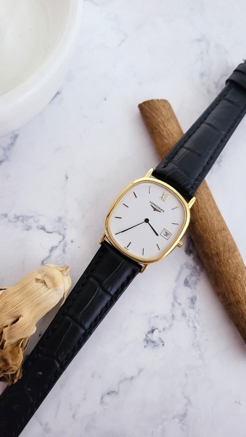 정품 론진 라 그랑드 클래식 엘립스 디자인 쿼츠 시계 상품이미지7