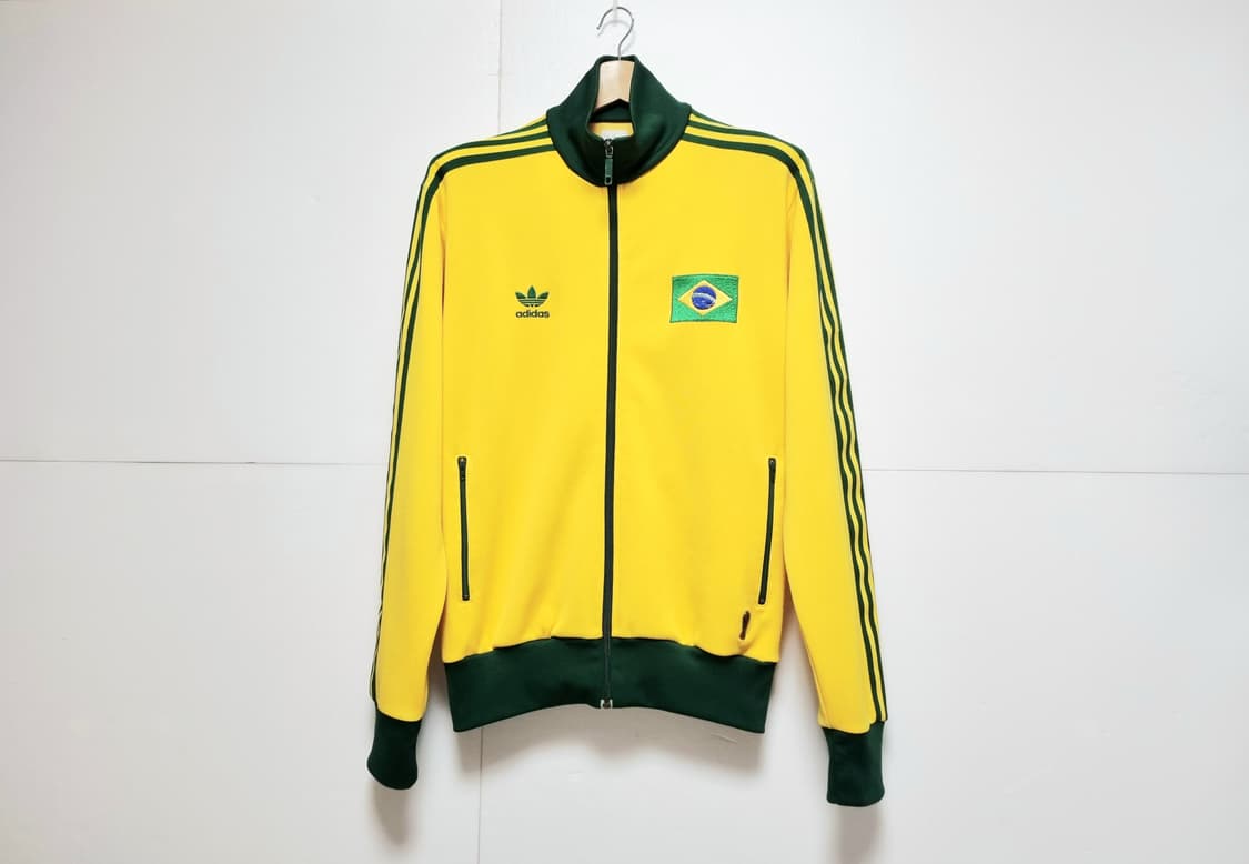 남성 빈티지 아디다스 FIFA 월드컵 브라질 불꽃 트랙탑 져지 집업 저지 상품이미지3