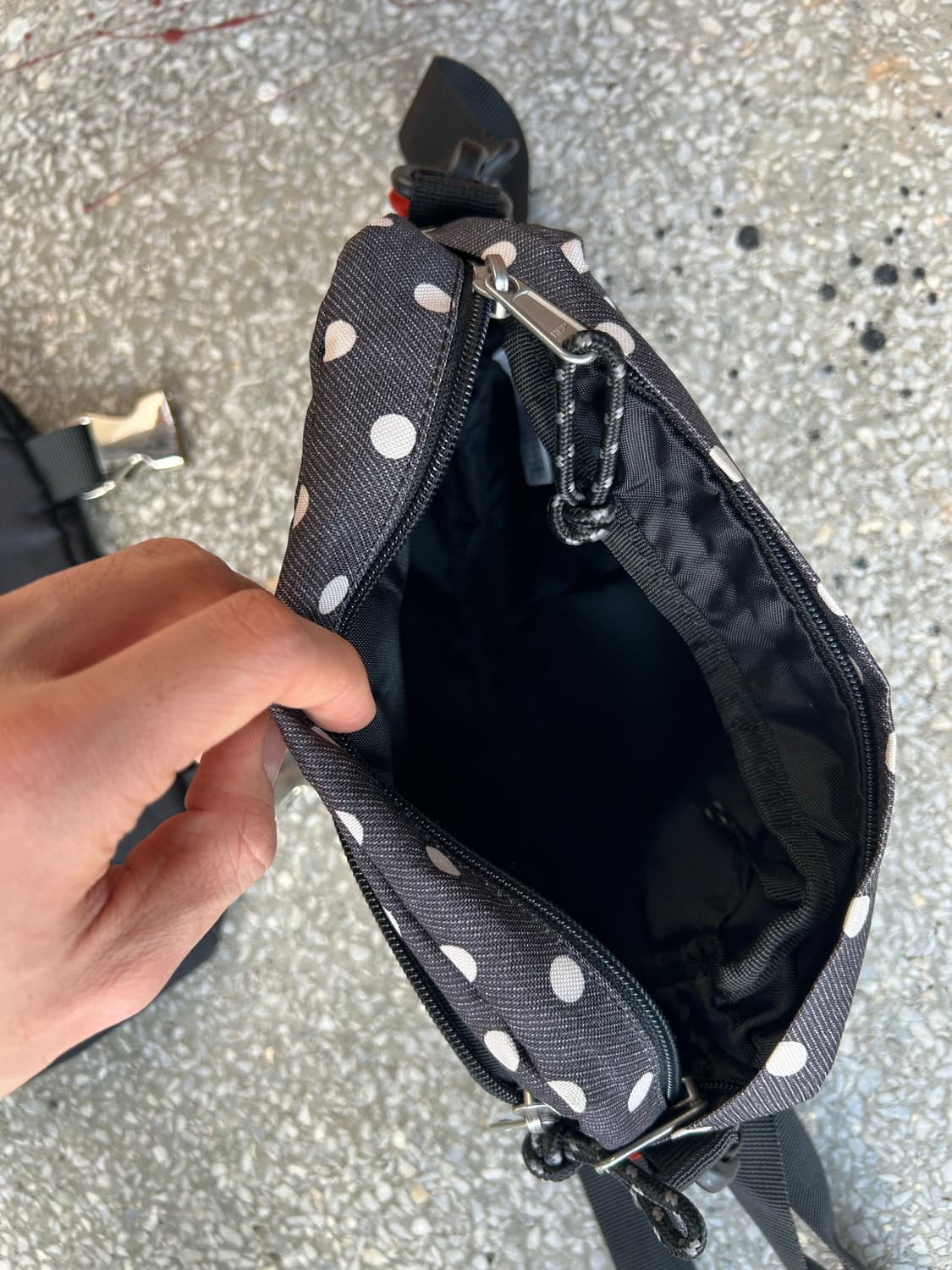 Jpn 2000s 모리걸 coleman 도트 미니 크로스백 상품이미지3