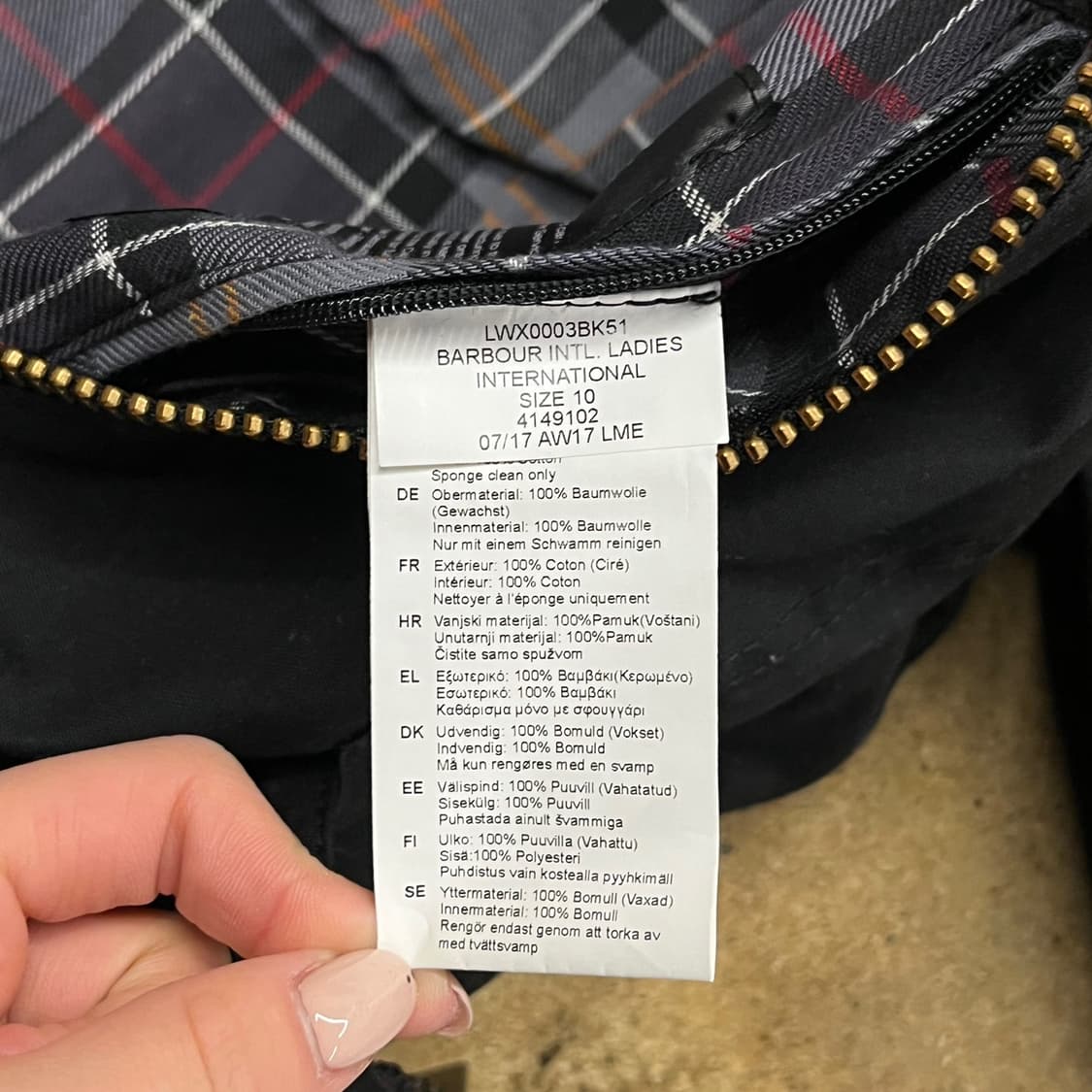 [정품] 바버 인터내셔널 블랙 자켓 b19 상품이미지7