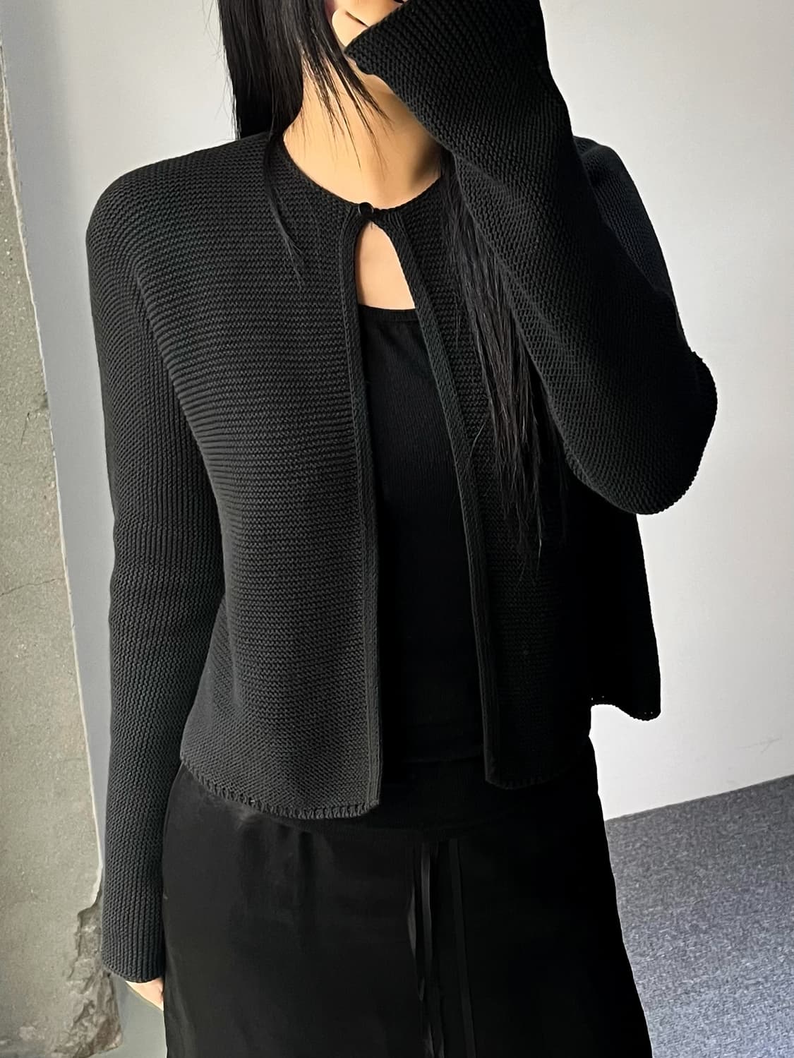 막스마라 코튼 네트 가디건 상품이미지2