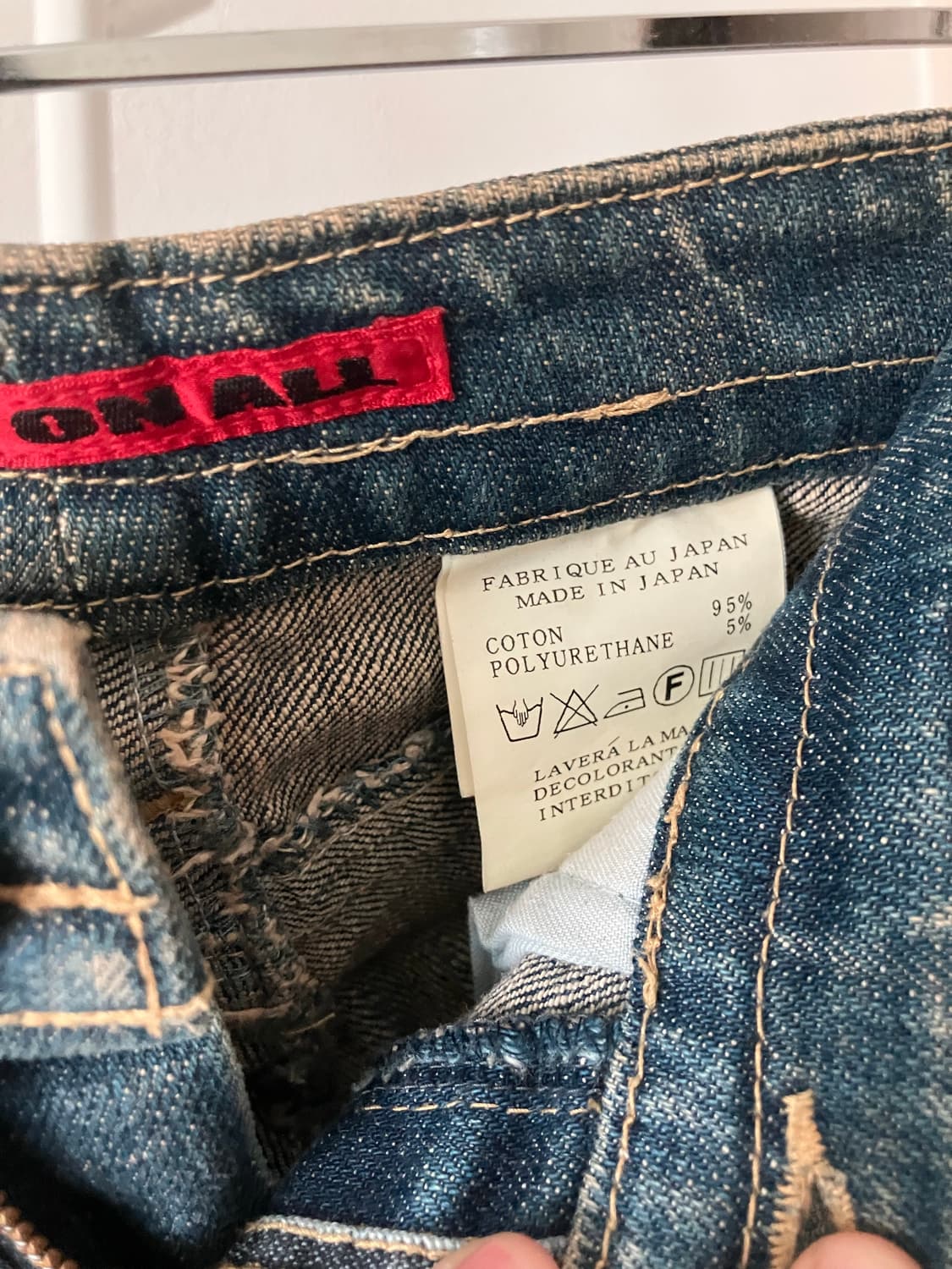 Edge on all 일본빈티지 부츠컷 로우라이즈 데님 y2k 오네갸루 상품이미지6