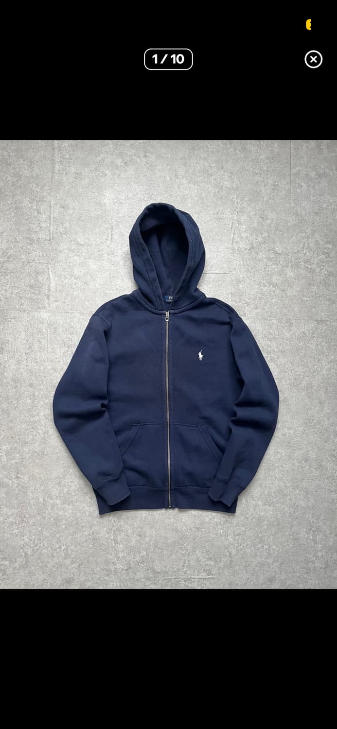 폴로 네이비 후드집업 상품이미지1