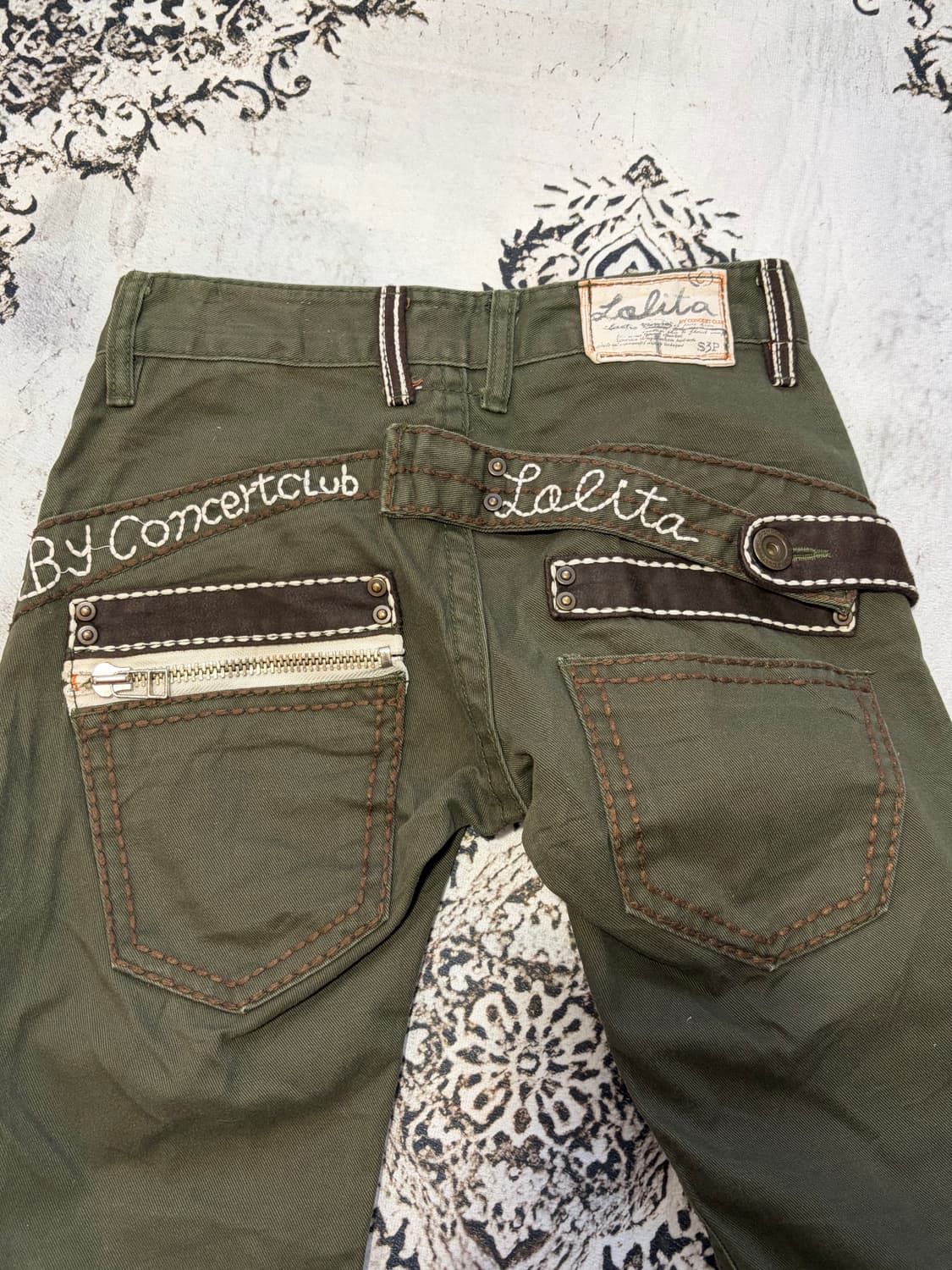 Y2K LOLITA JEANS back buckle pants 상품이미지6