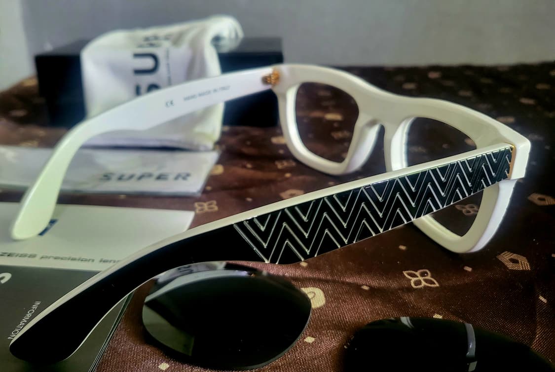 (미사용 새제품) SUPER  슈퍼 블랙&화이트 선글라스 상품이미지6