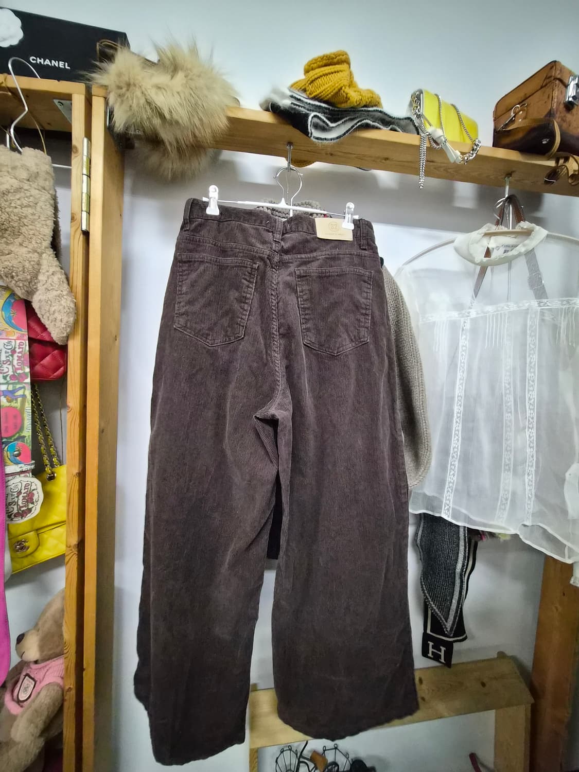 K516 다운 니트집업. 코듀로이 와이드 상품이미지9