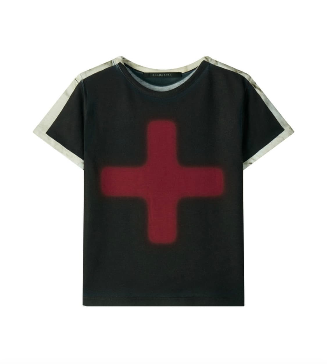 도그마엑스 CROSS CROP SHORT SLEEVE BLACK  상품이미지1