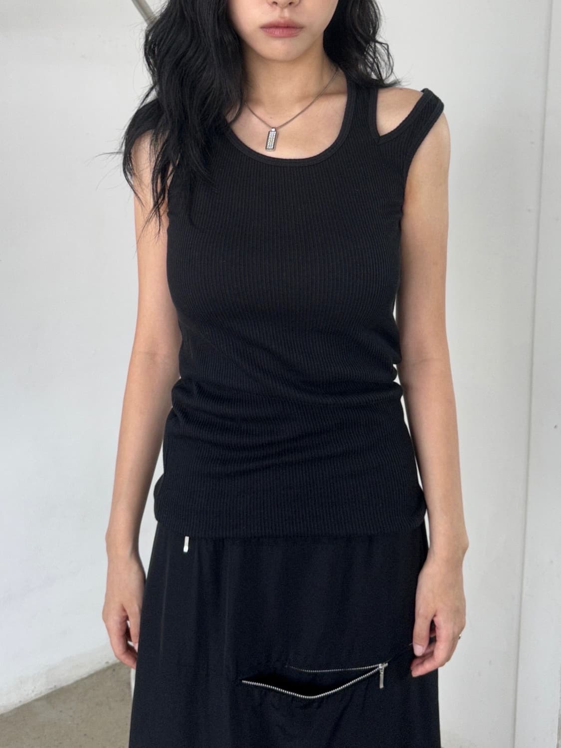 빈티지 비대칭 슬릿 슬리브리스 상품이미지3