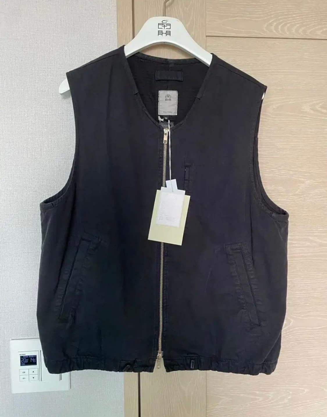 [2] 폴리테루 코튼 베스트 다이드 다크 네이비 상품이미지3